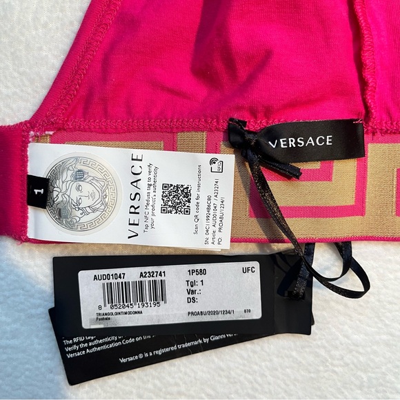 Versace Pink Women's Intimate Bra - Picture 4 of 4